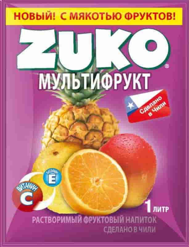 Растворимый напиток ZUKO Мультифрукт  25г