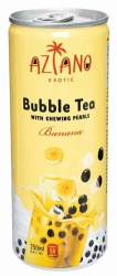 Чай молочный Aziano Babble Tea (со вкусом банана и жевательными шариками из конжака) 250мл