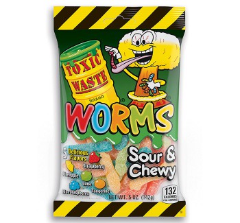 Жевательный мармелад Toxic Worms 142 гр