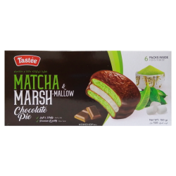 Бисквитное Печенье Marshmallow Chocolate Pie вкус Зелёный Чай 150гр