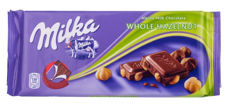 Шоколад Milka Цельный Фундук 100 гр