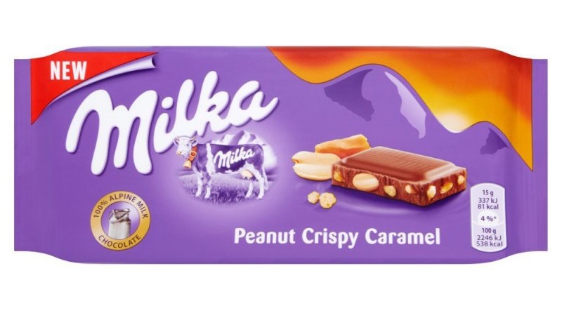 Шоколад Милка Криспи-Карамель 100 гр 