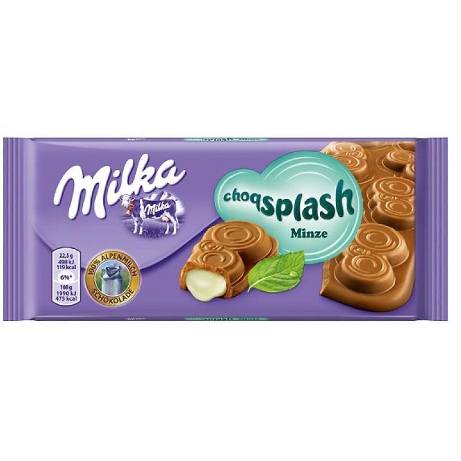 Шоколад Milka Splash Mint 90 гр