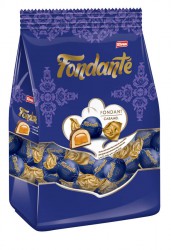 Конфеты Fondante в молочном шоколаде с начинкой Карамель 200гр