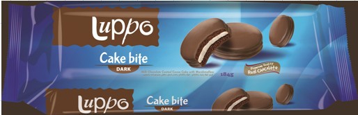Бисквитное Печенье Luppo Dark с маршмеллоу покрытый молочным шоколадом 184гр